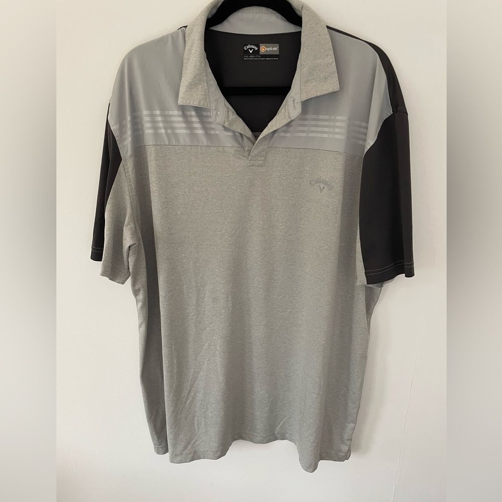 Callaway Golf Opti-Dri Polo Shirt Men XXL Gray